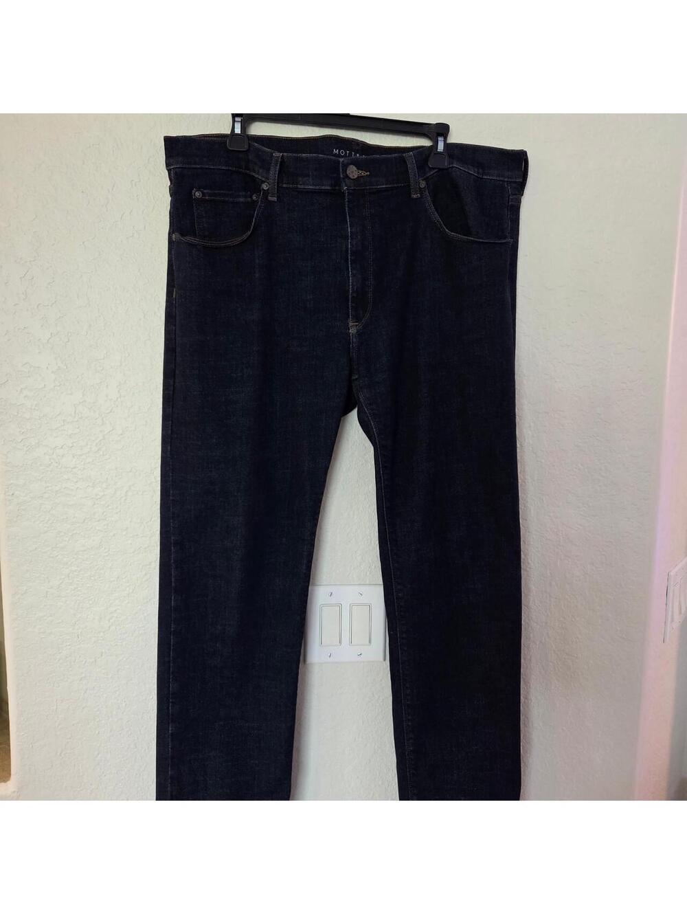 Mott & Bow Men's Slim Dark Wash Jeans Size 40x32 Black Navy